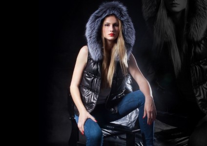 Кожаный жилет