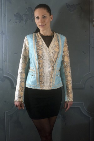 Комбинированая куртка из питона