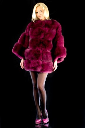 Шубка бордо