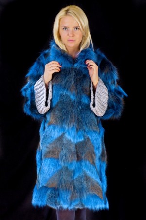 Шуба из песца