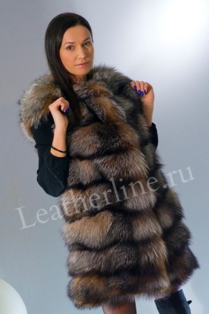 Жилет из чернобурки